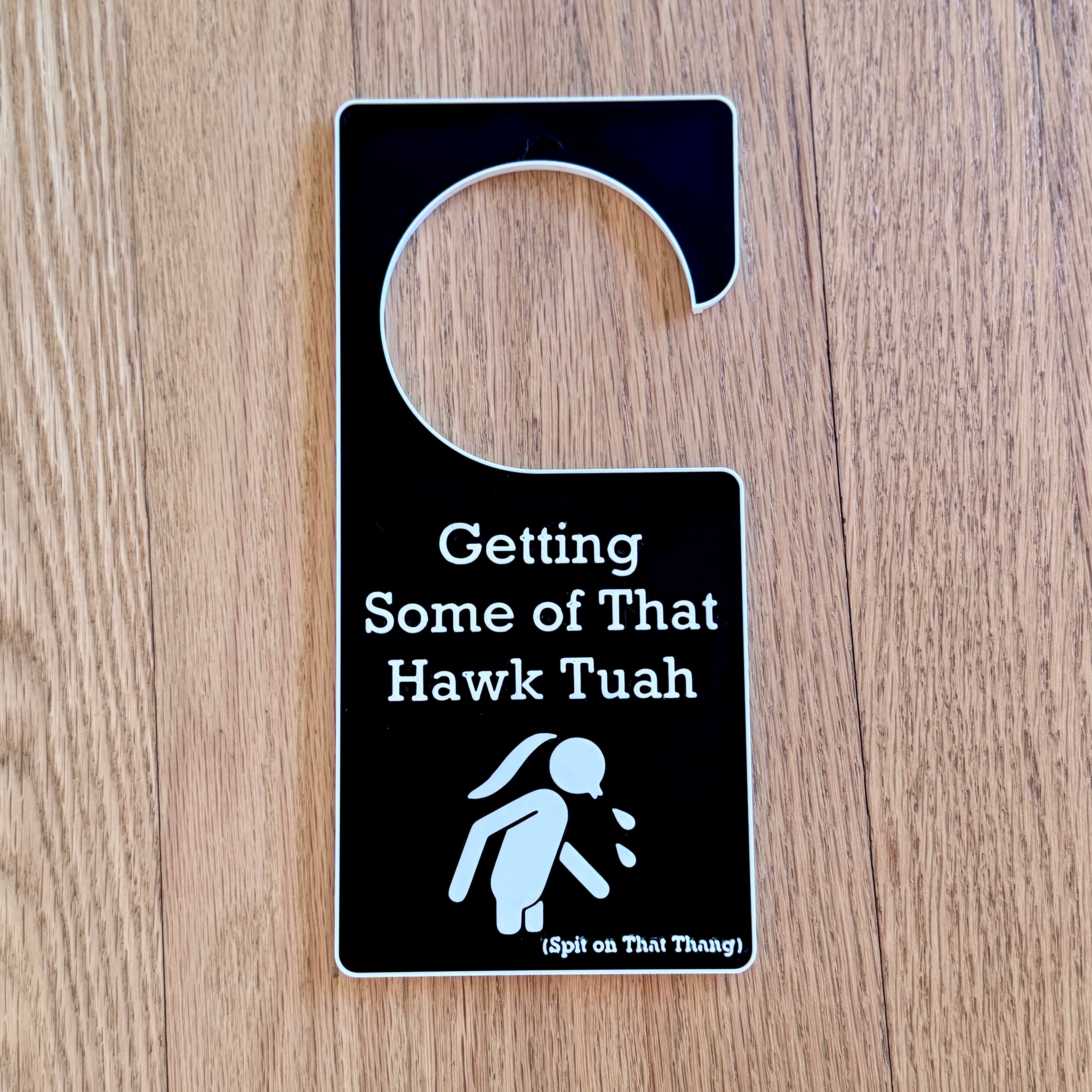 Hawk Tuah Door Hanger 3d model