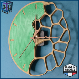 Voronoi design wall clock 300mm 3d model