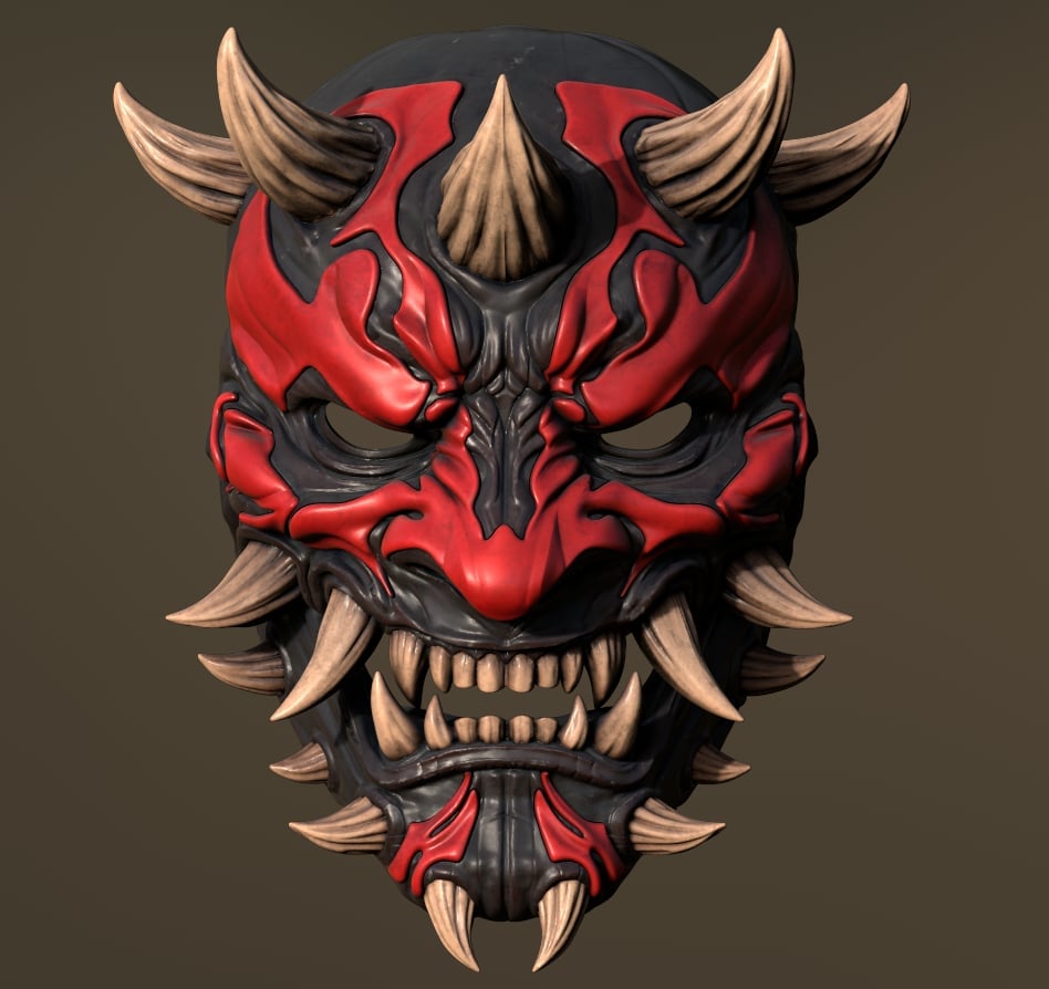 Darth Maul Menpo Mask 3d model