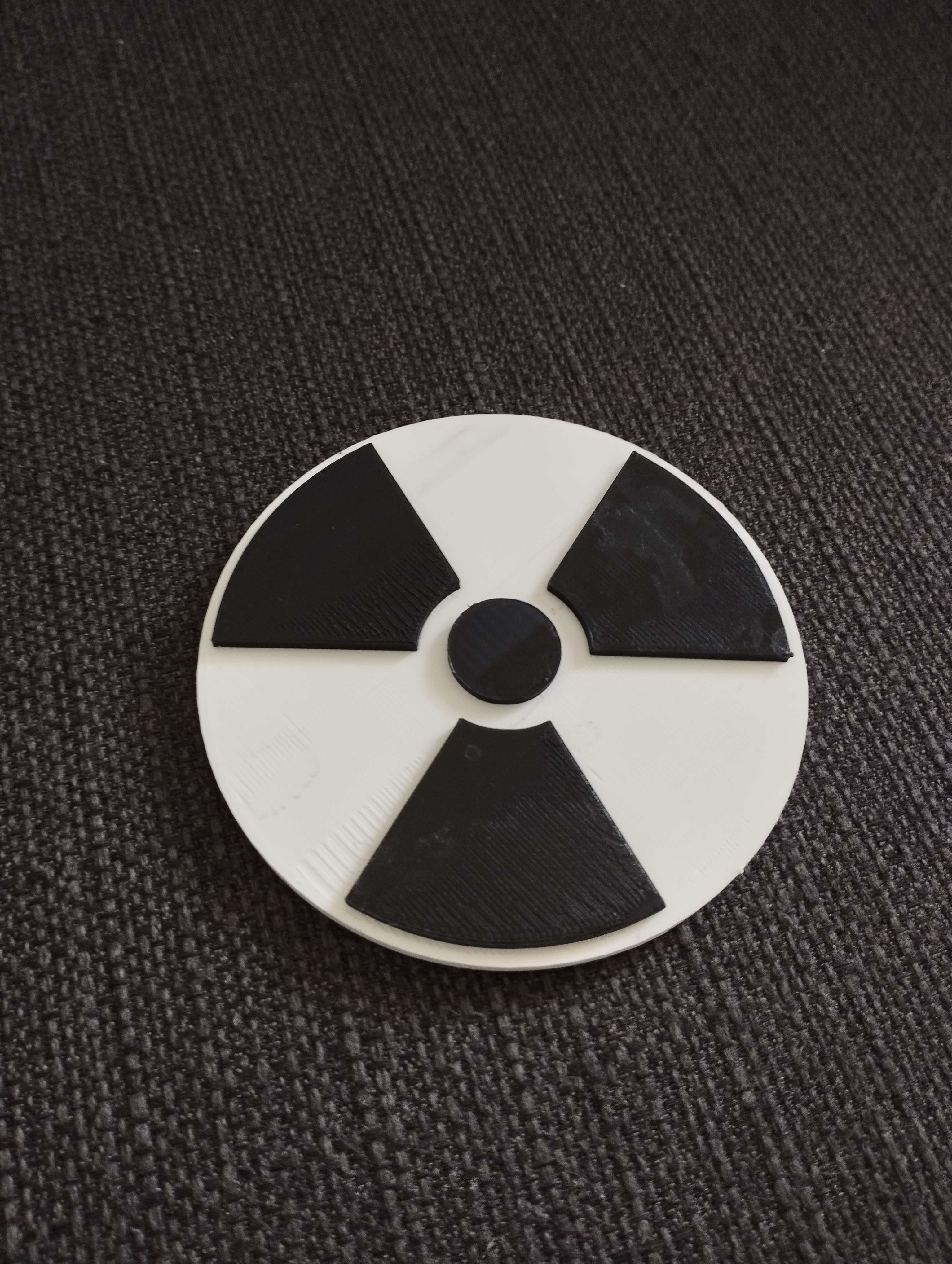 Radiation Coaster (Coaster for Drinks) - Radiation Hazard Bundle 3d model