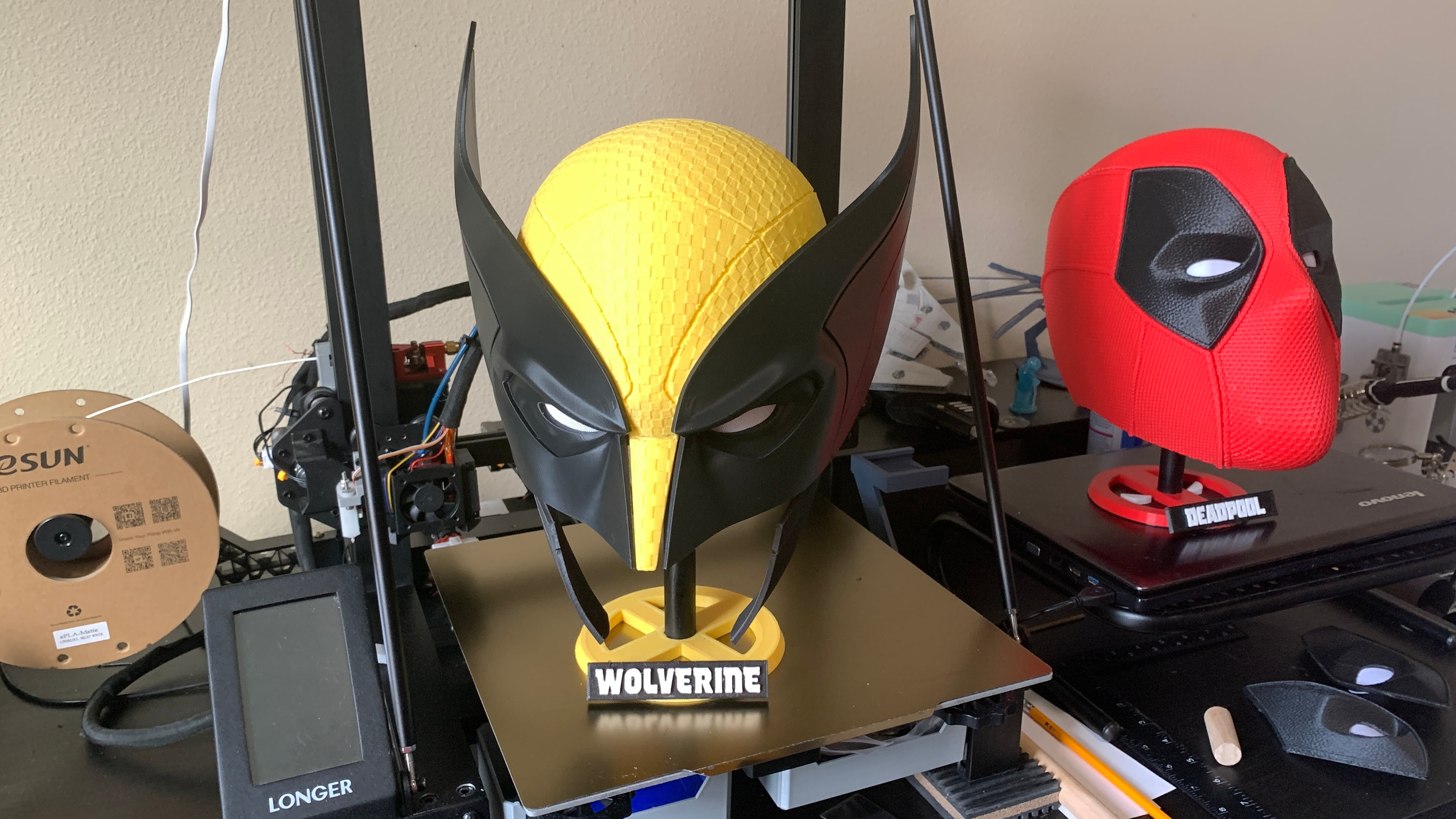 Wolverine Helmet Stand 3d model