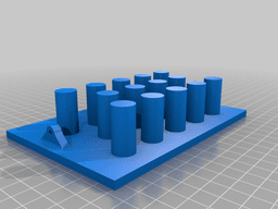 Glass Vial Storage and Presentation Box 3d model