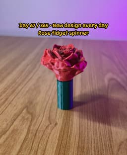 Rose Fidget Spinner 3d model