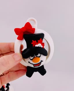 Snowman Ornament Set 3d model