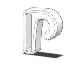 Wingfoil Hook for Harness or Leash Belt 3d model