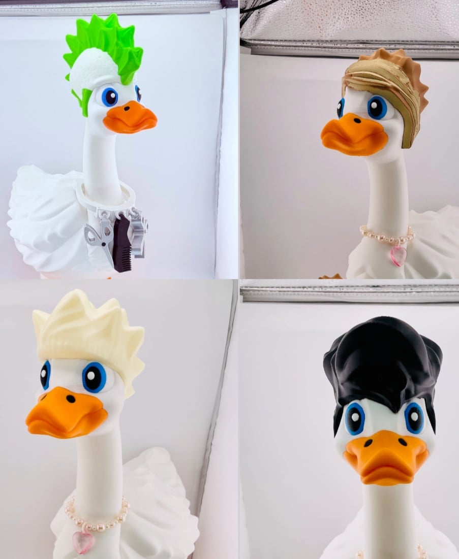 Goose Gear Wig Set #2 for Porch Goose 3d model