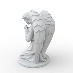 Praying Angel Figure 3d model