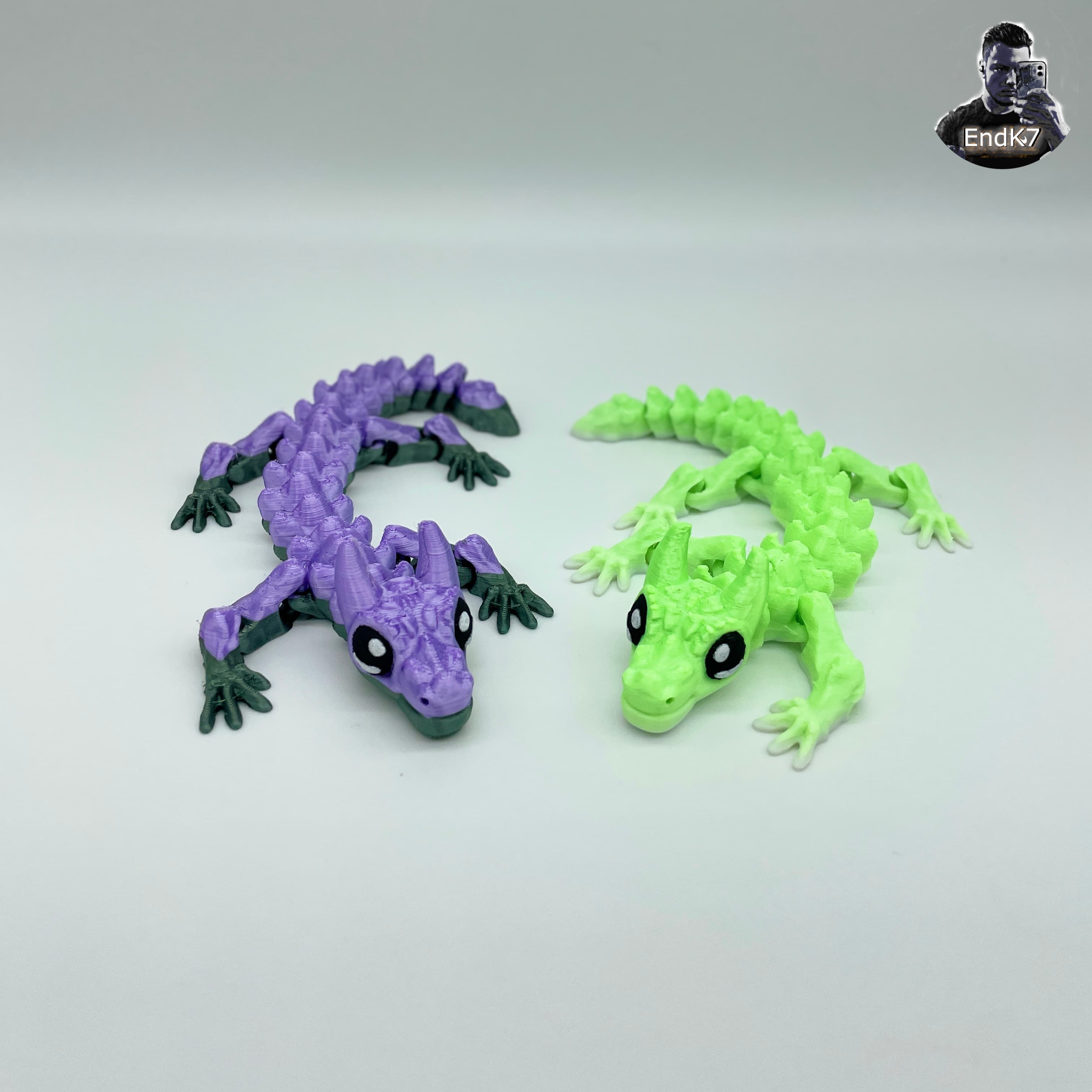 Baby Bull Dragon - Flexi - Print in Place - No Supports - Fantasy 3d model