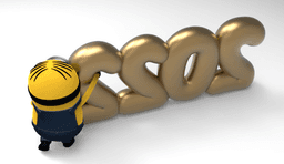 New Year Minion- 2022 3d model