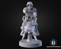 1:48 Scale Scout Trooper Miniatures - 3D Print Files 3d model