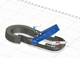 Mosquetón + Smartphone Support 3d model