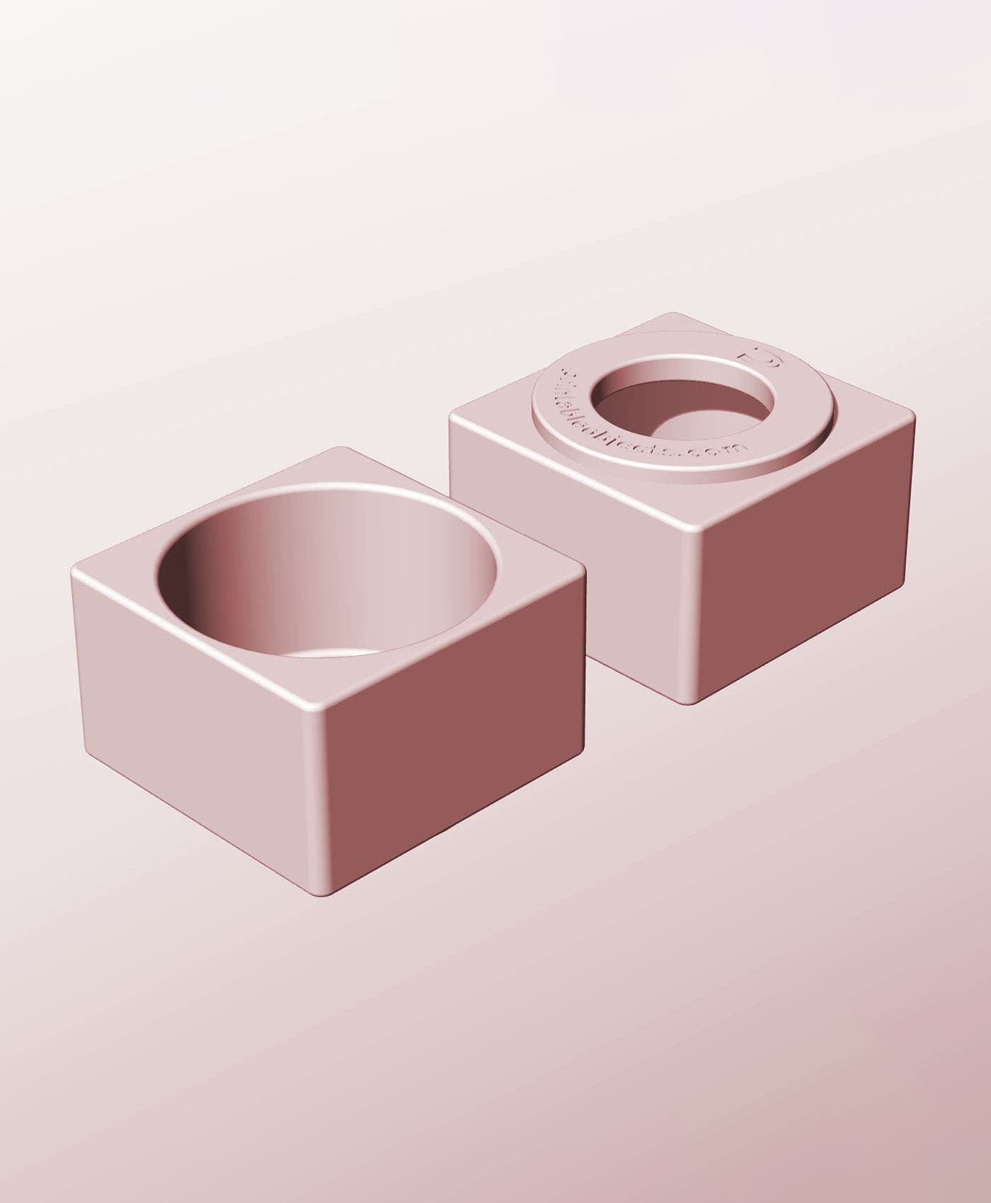 CS68-45-P Stacking pierced module bin for modern home decor 3d model