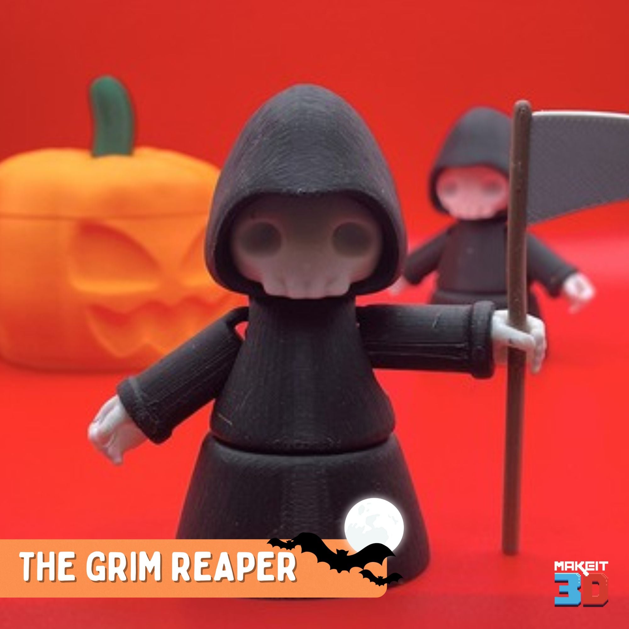 3D Printable Flexi Grim Reaper 3d model