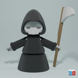 3D Printable Flexi Grim Reaper 3d model