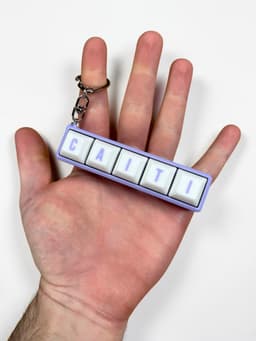 Wordee Personalised Keycap name Fidgets 3d model