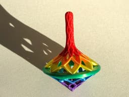 Set of 3 Spinning Tops 3d model