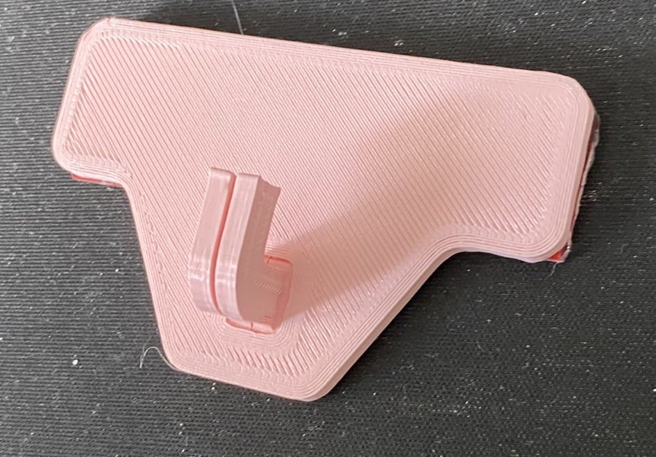 Simple Adhesive Wall Hook 3d model