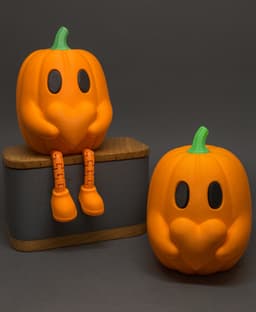 HEART PUMPKINS ARTICULATED / HALLOWEENDECOR 3d model