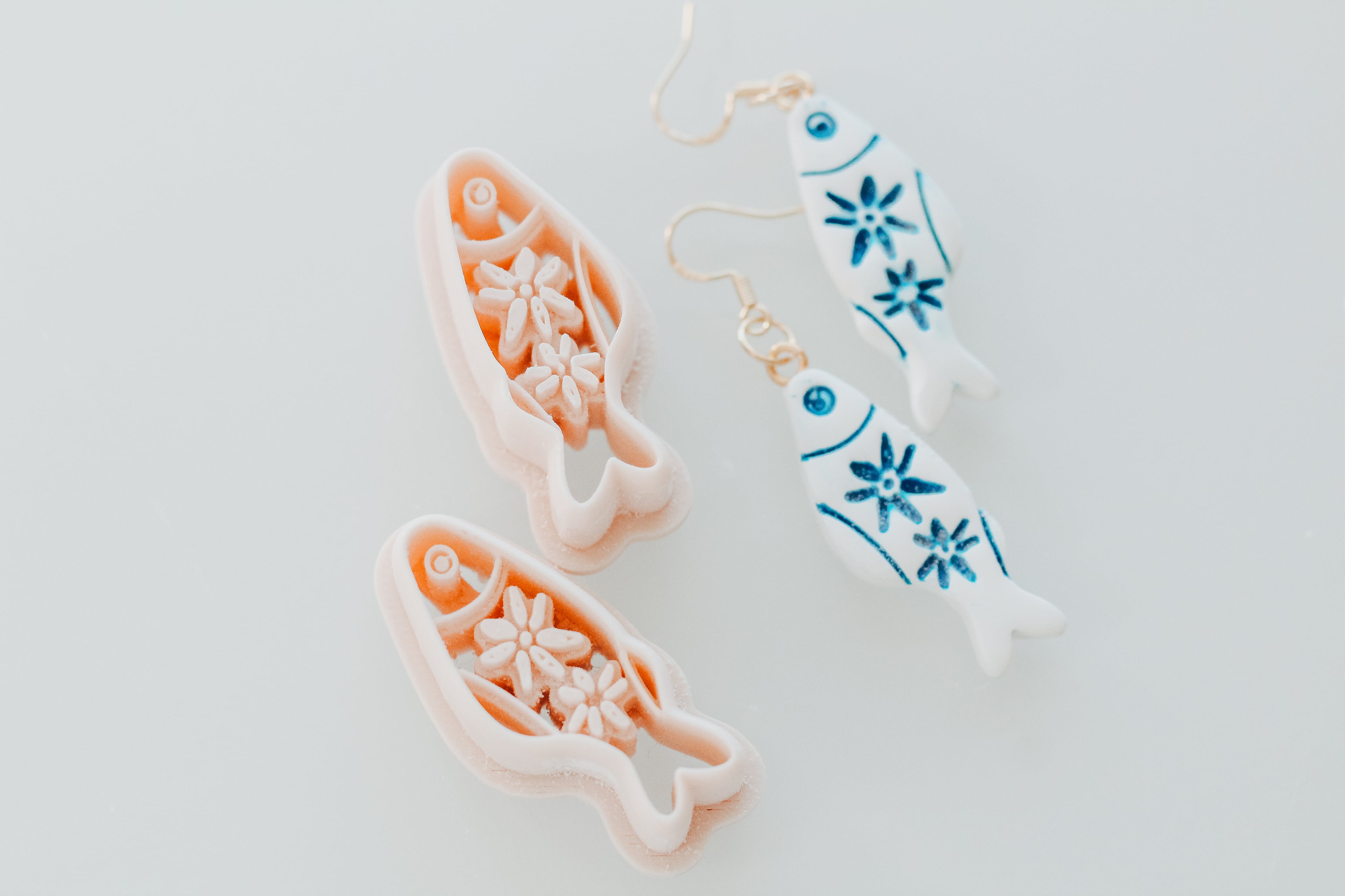 Flower Fish Clay Cutter 3d model