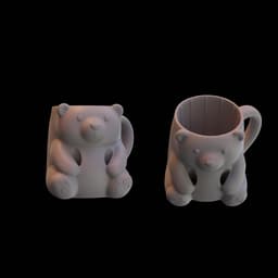 Polar Bear IceCream Mug 3d model