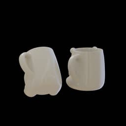 Polar Bear IceCream Mug 3d model