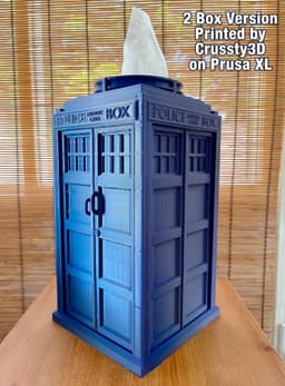 Doctor Who Tardis Tissue Box Cover 3d model