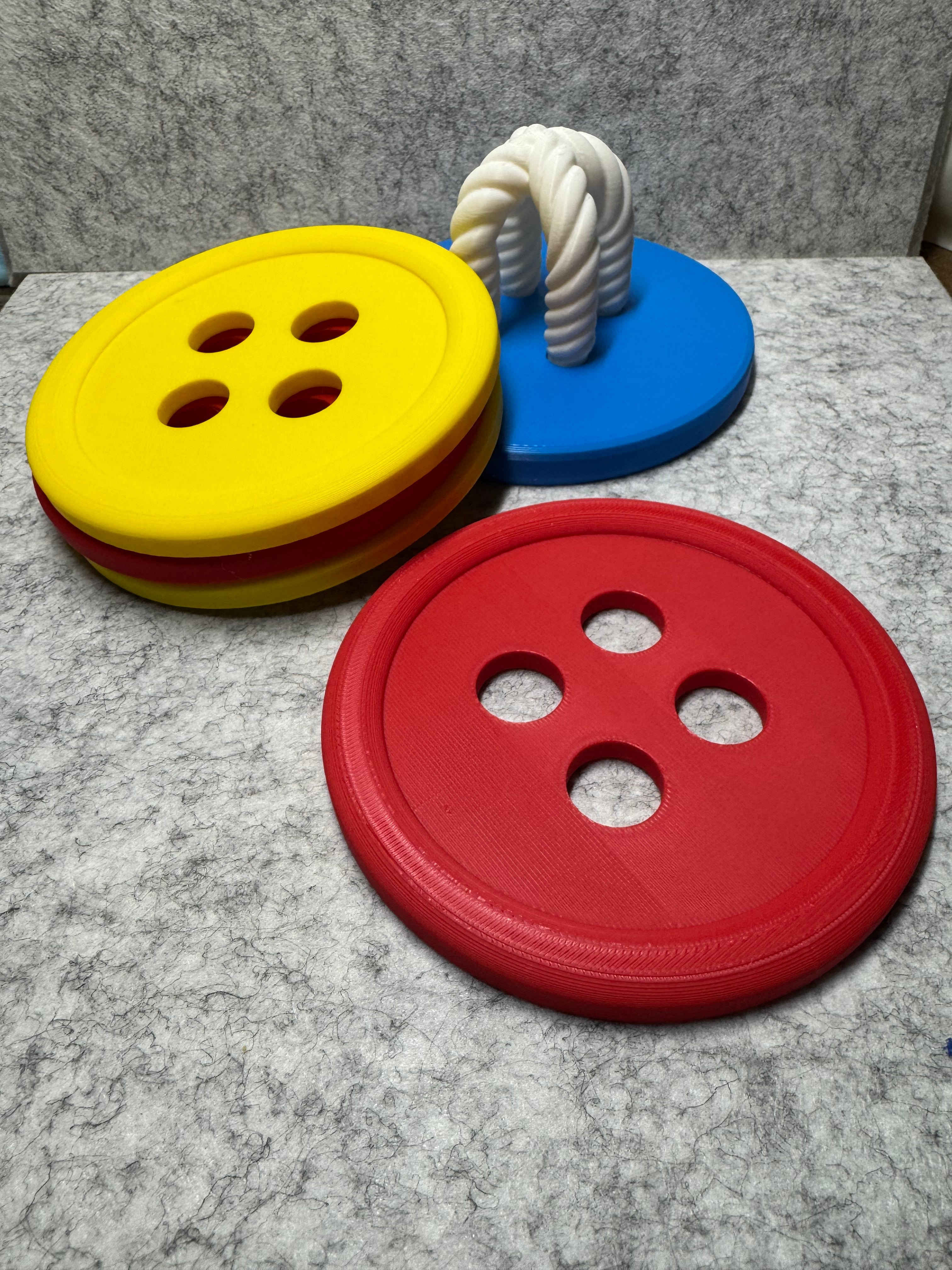 Button Coaster Set 3d model