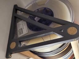 Modular filament spool rack - reversible shelf bracket 3d model