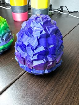 Crystal Rock Egg Container with Threaded Lid 3d model