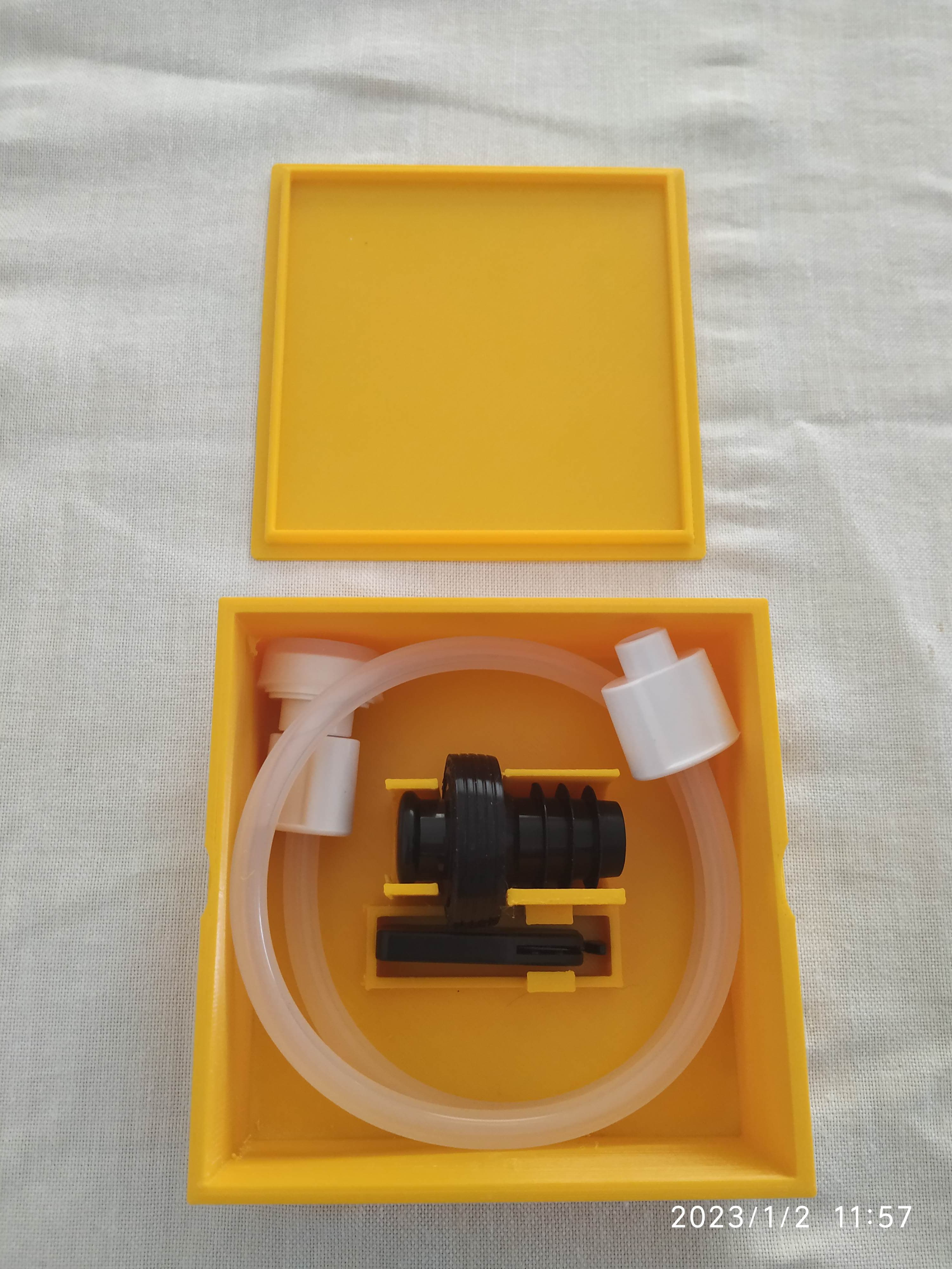 Vacuum machine accessories storage box 3d model