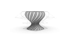 planter vase twisted free 3d model