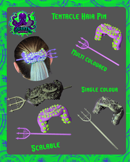 Tentacle Hair Pin 3d model