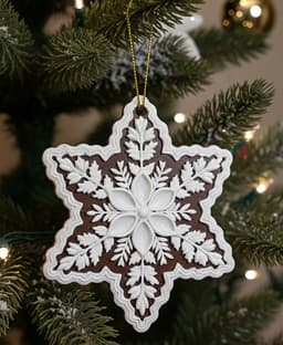 Christmas Star Cookie Ornament 3d model