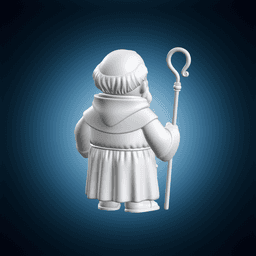 Saint Benedict Cartoon 3d model