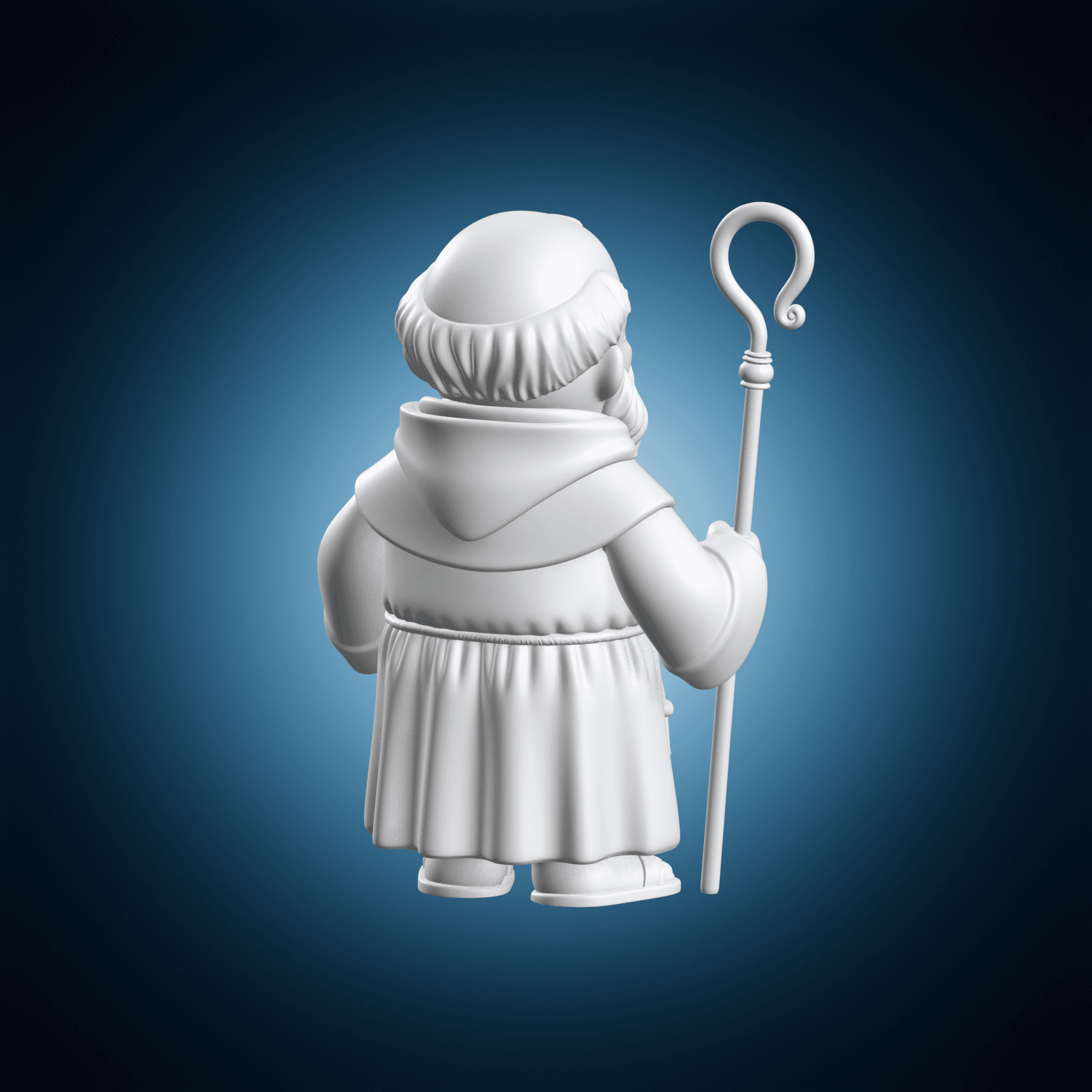Saint Benedict Cartoon 3d model