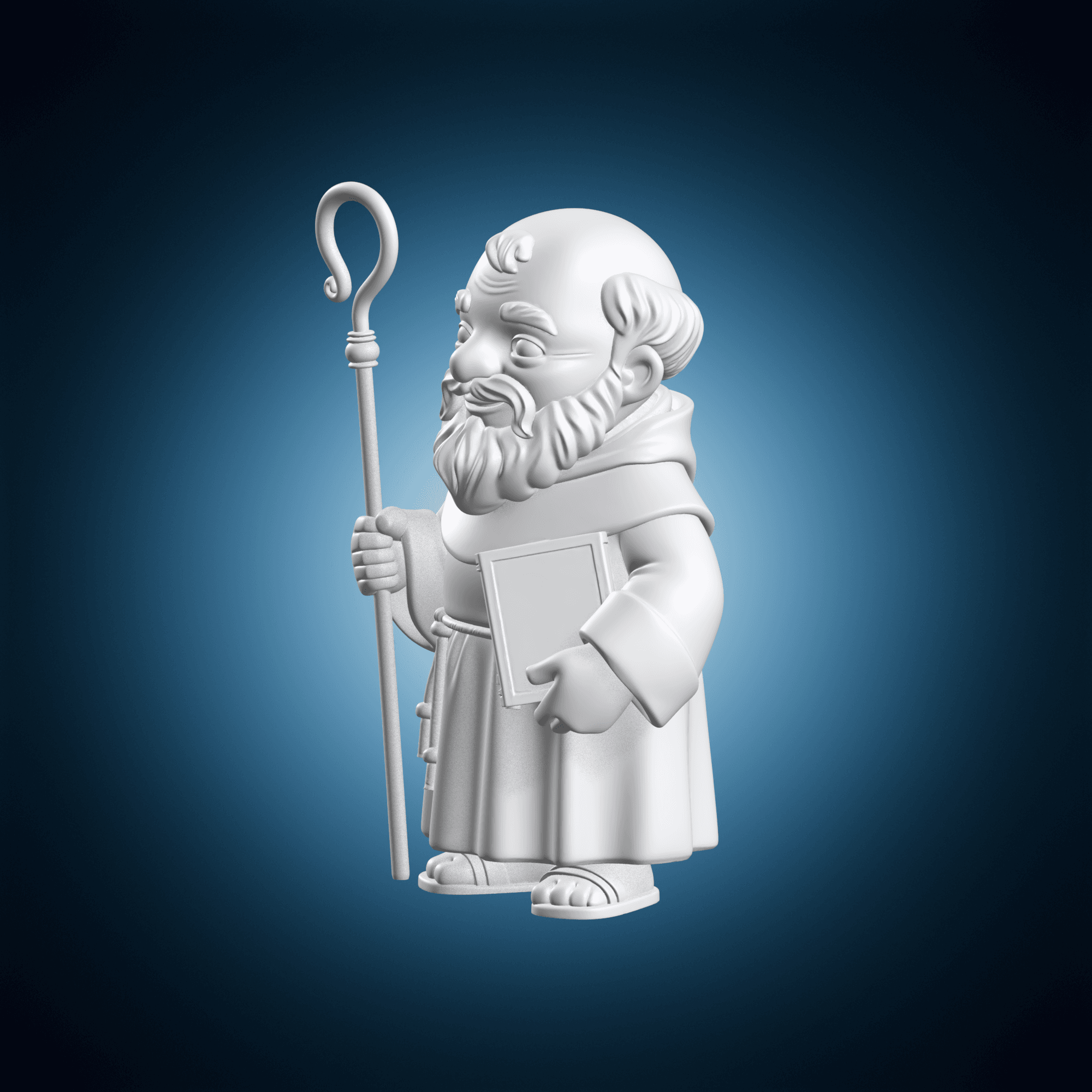Saint Benedict Cartoon 3d model