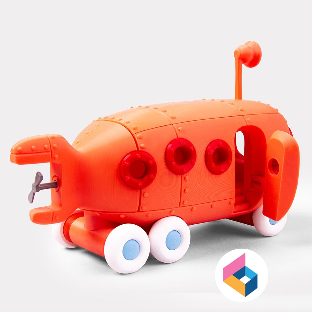 Foldable Bikini Bottom Bus 3d model