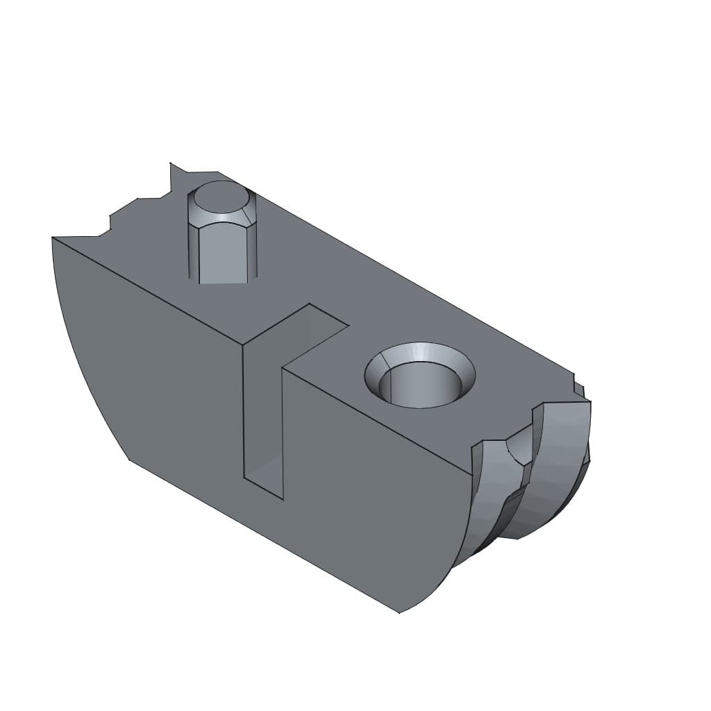 D-LOCK_CONNECTOR_L_SLIDE-FREE 3d model