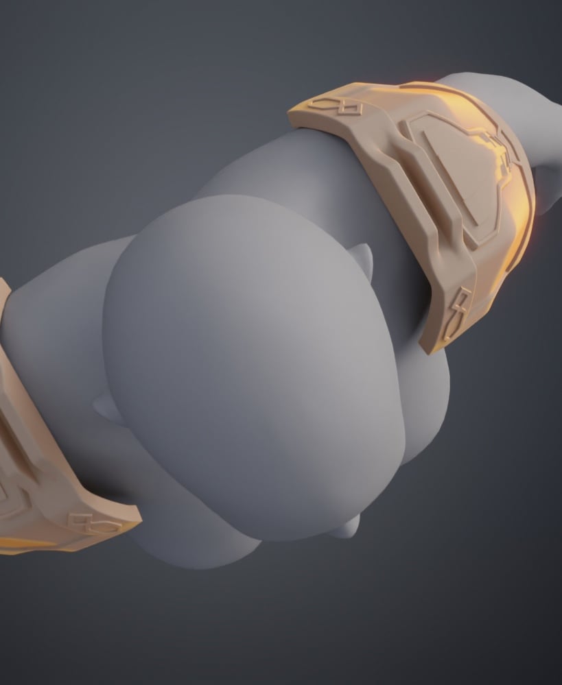 Arcane Enforcer Vi Shoulder Armor 3d model
