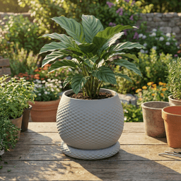 Planter with dripping tray 3d model