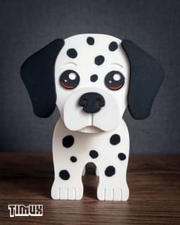 DALMATIAN GLASSES HOLDER 3d model