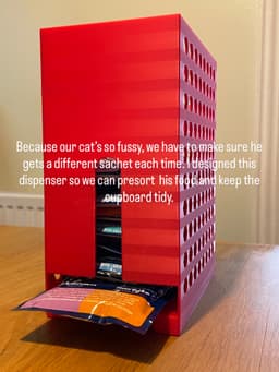 Cat food pouch dispenser mk2.stl 3d model