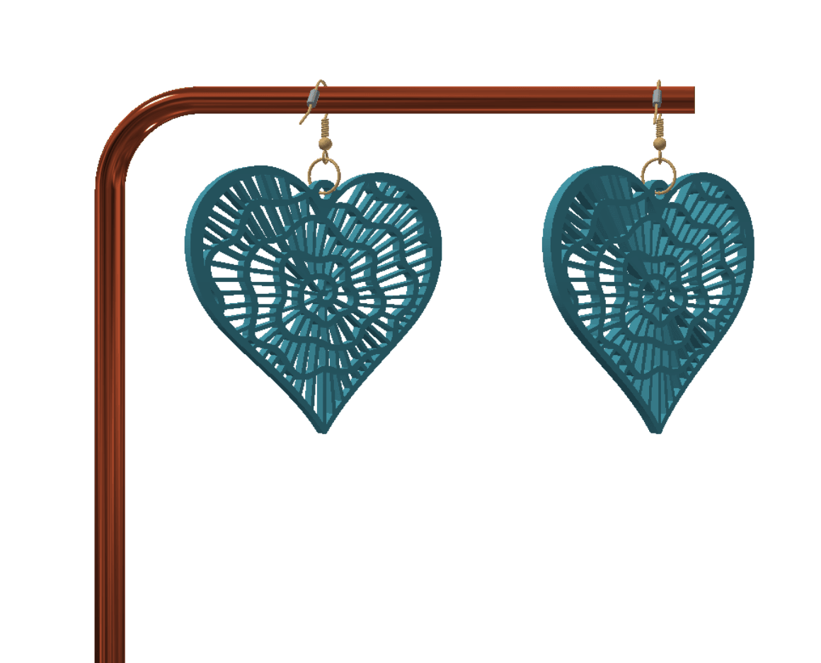 Cute keychain / earrings 3d model