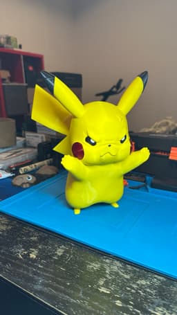 I recorded the make into a YouTube short:
https://youtube.com/shorts/PYUggpgzvyk
Cute little window display, the added sparkle from the Prusament PLA (Prusa Galaxy Black and Galaxy Red) adds a nice little touch for the Electric type Pokemon! 3d model