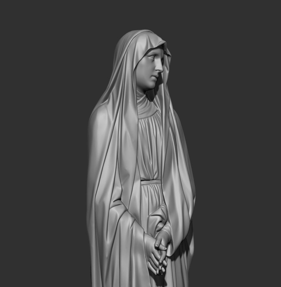 Our Lady Maria 3D Scanning STL Printable 3d model
