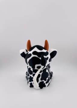 Spotted Cow Sitting 3d model