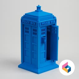 Foldable TARDIS-Police Box 3d model