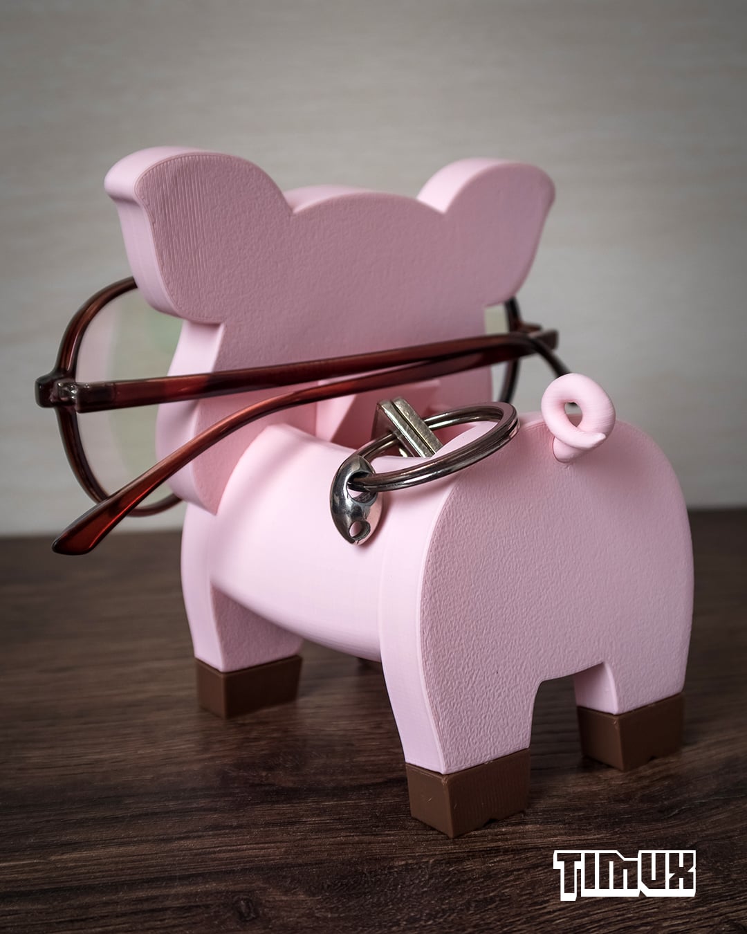 PIGGY GLASSES HOLDER 3d model