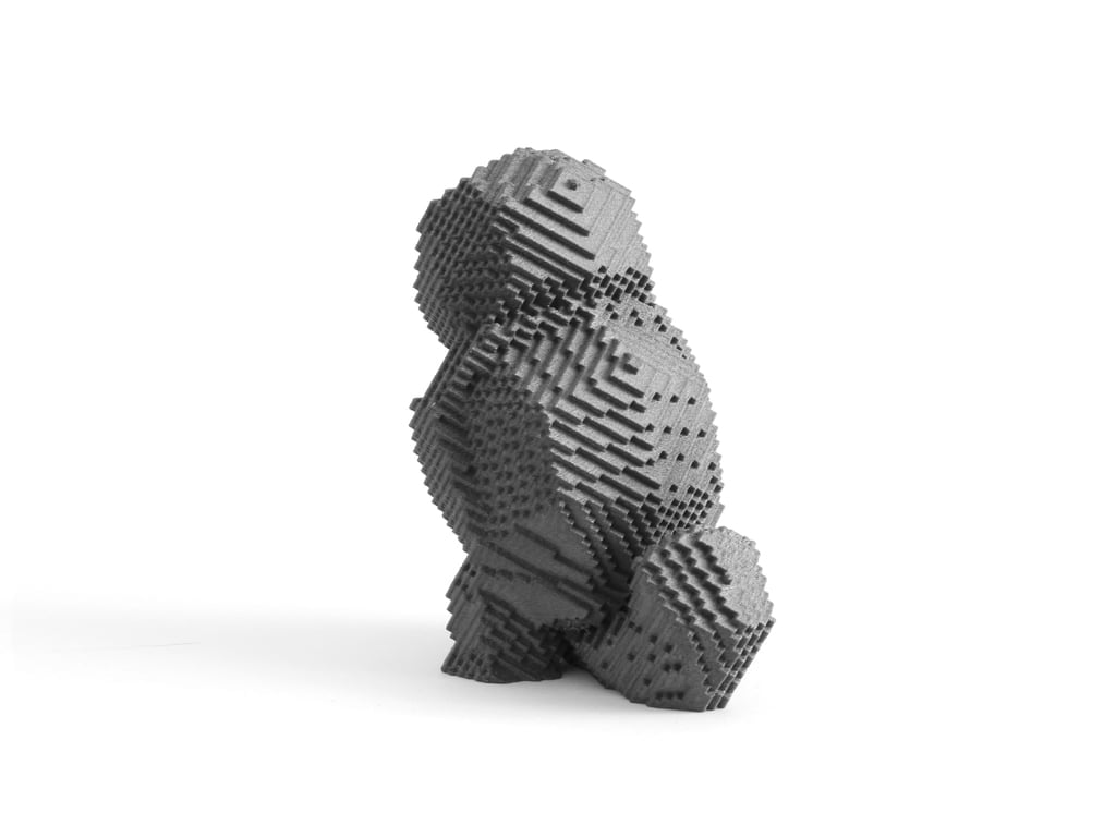 Low-poly voxel Squirtle 3d model