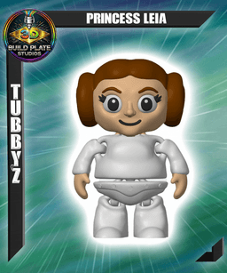 STAR WARS Princess Leia Multicolor Flexi Print-In-Place 3d model